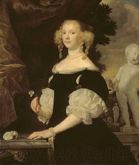 Abraham van den Tempel Portrait of a Woman Norge oil painting art